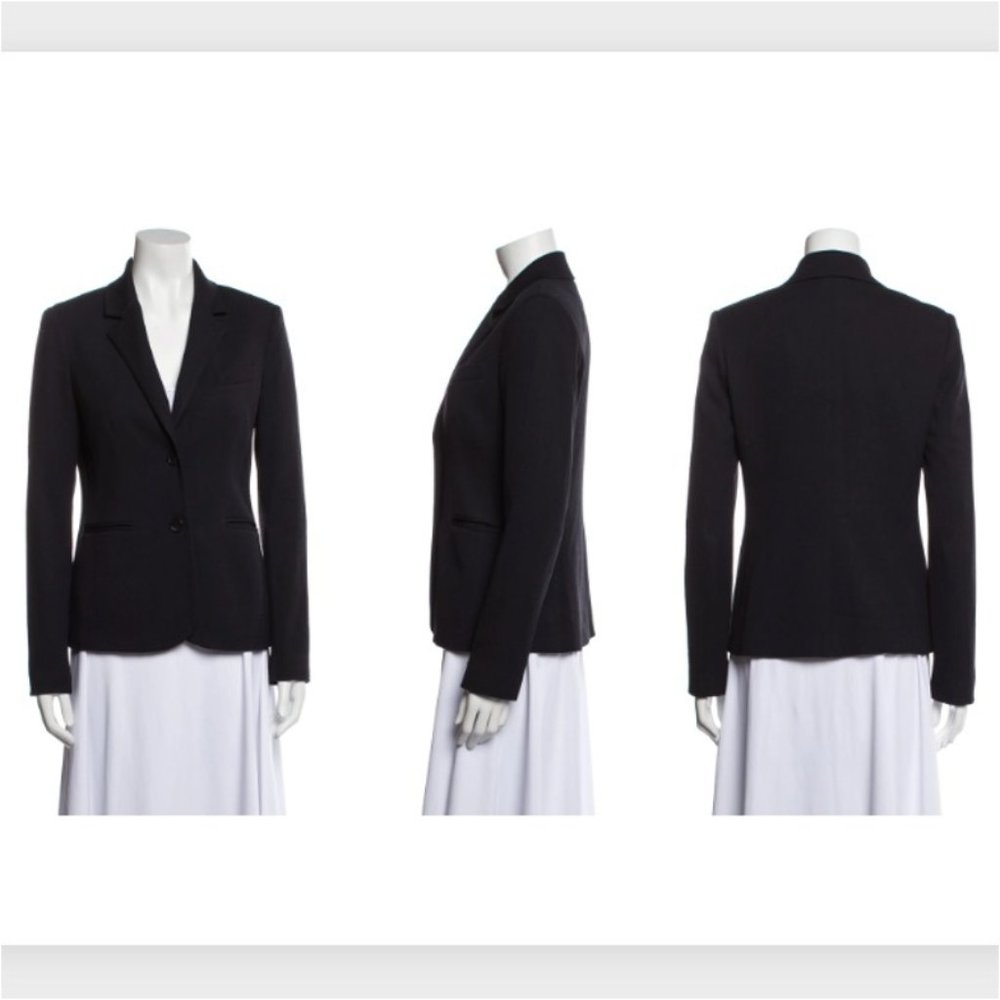 THE ROW Navy Wool Blazer